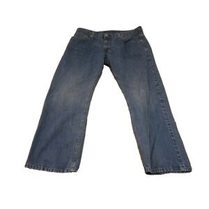Levi's 514 Mens Jeans 36x30 Blue Denim Slim Straight Fit Low Rise Stretch Modern
